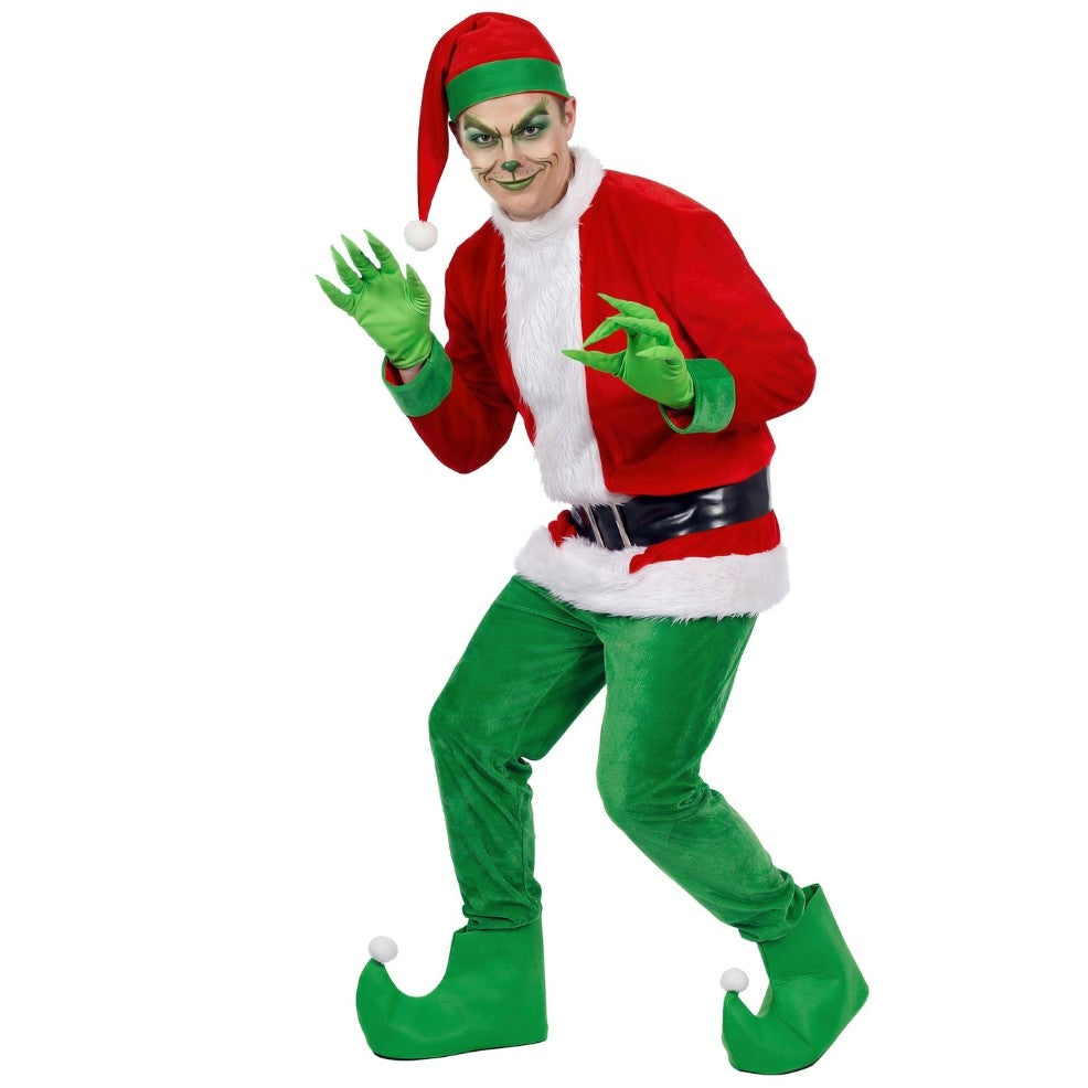 Fato de Duende Grinch Completo para adulto