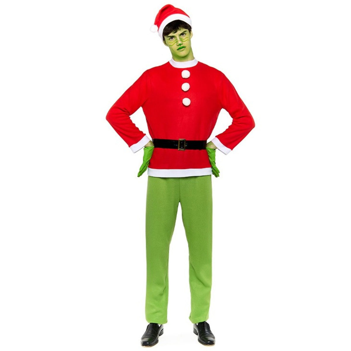 Fato de Duende Grinch Eco para homem