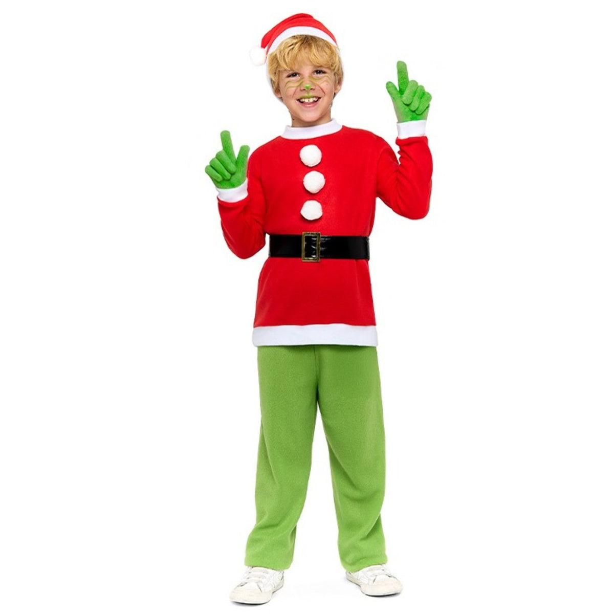Fato de Duende Grinch Eco para criança