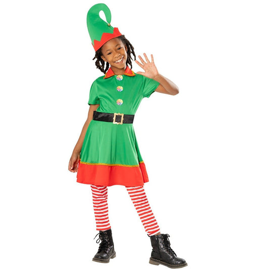 Fato de Duende de Natal para menina