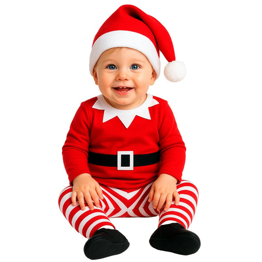 Fato de Elfo Divertido de Natal para bebé