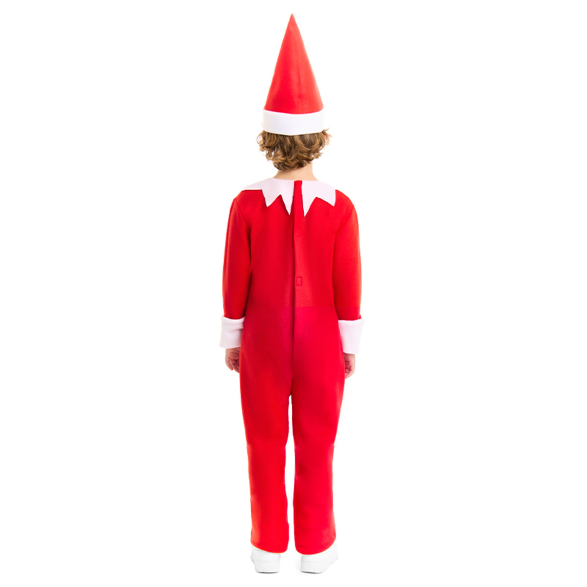 Fato de Elfo de Natal Vermelho infantil