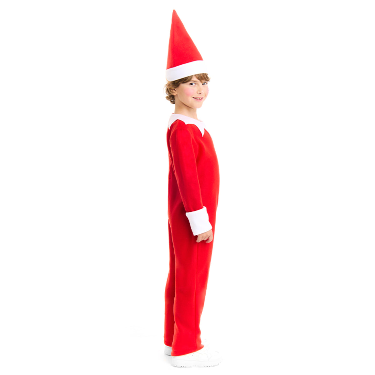 Fato de Elfo de Natal Vermelho infantil