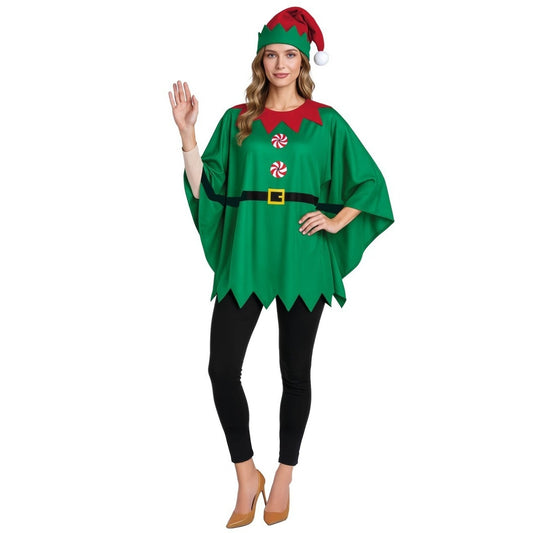 Fato de Elfo Poncho para adulto
