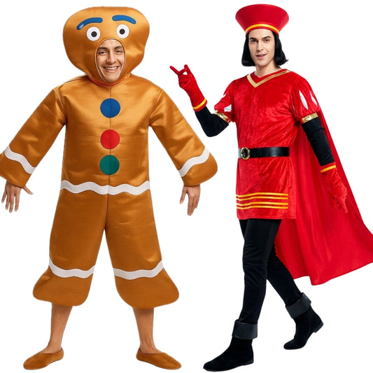 Fatos de casal de Lord Farquaad e Homem de Bolacha