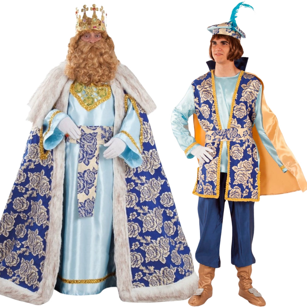 Fatos de casal de Rei Mago Melchior e Pajem Real