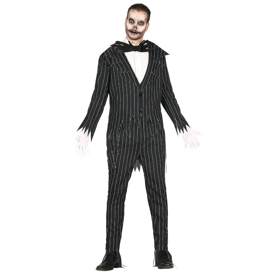 Fato de Esqueleto Jack Skellington homem