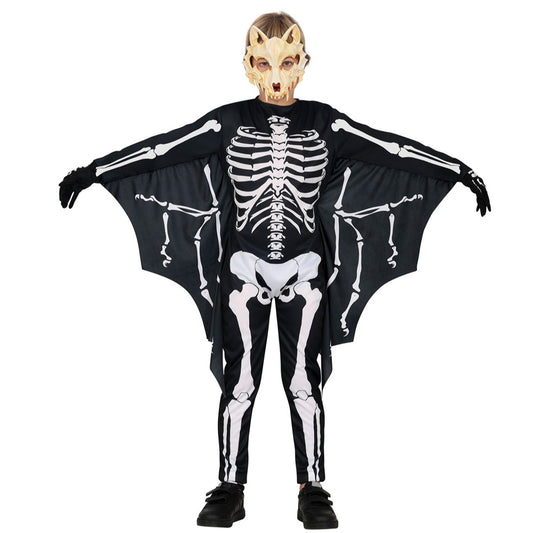 Fato de Esqueleto Morcego Eco infantil