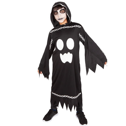 Fantasia infantil fantasma acorrentado brilhante