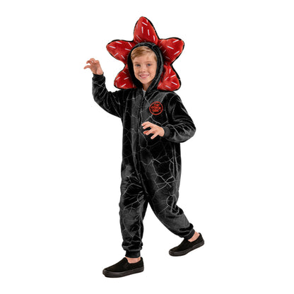 Fato de Flor Demogorgon Stranger infantil