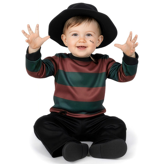 Fato de Freddy Krueger para bebé