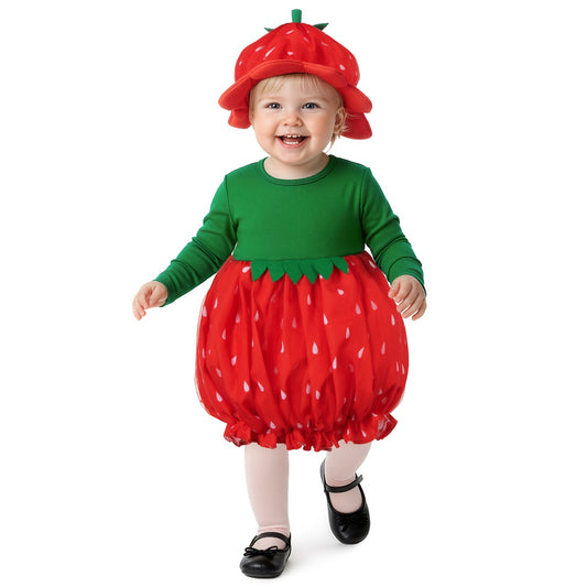Fato de Morango Vestido para bebé