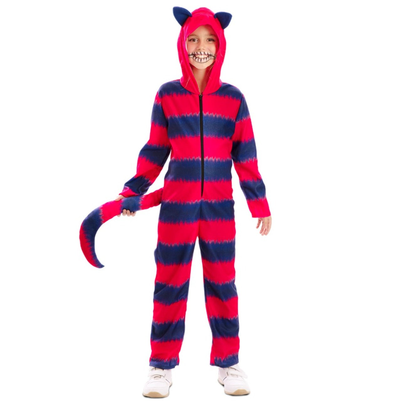 Fantasia infantil listrada do Gato Cheshire