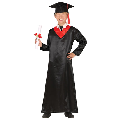 Fato de Graduado Clássico Vermelho infantil
