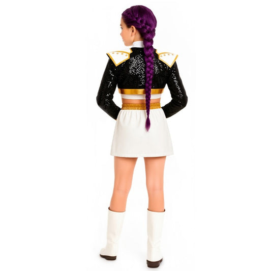 Fato de Guerreira K-Pop Golden para menina