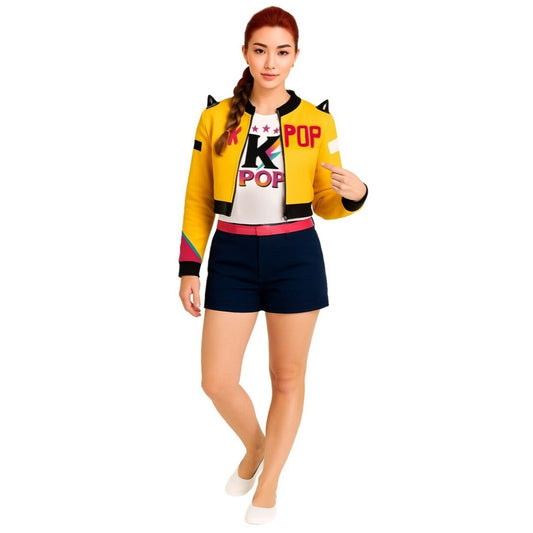 Fato de Guerreira K-Pop Rumi para mulher