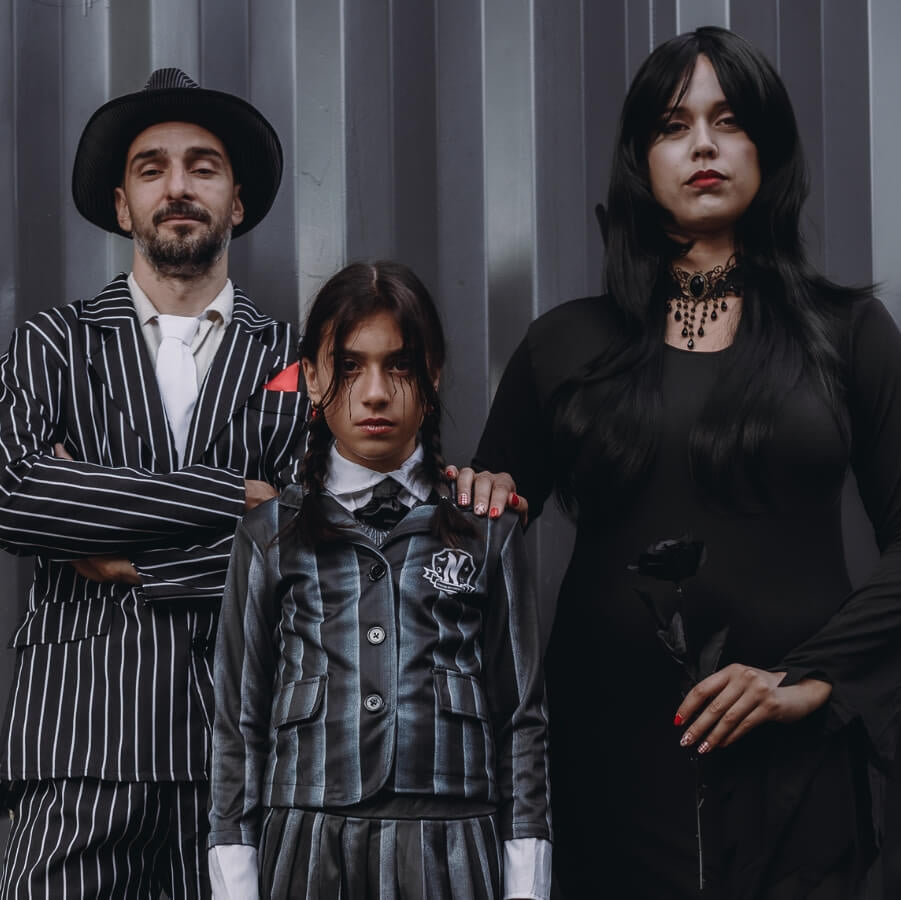 Fato de Gangster Gómez Siniestro para homem