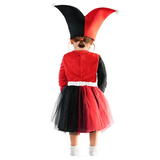 Fato de Harley Arlequim Bicolor para bebé