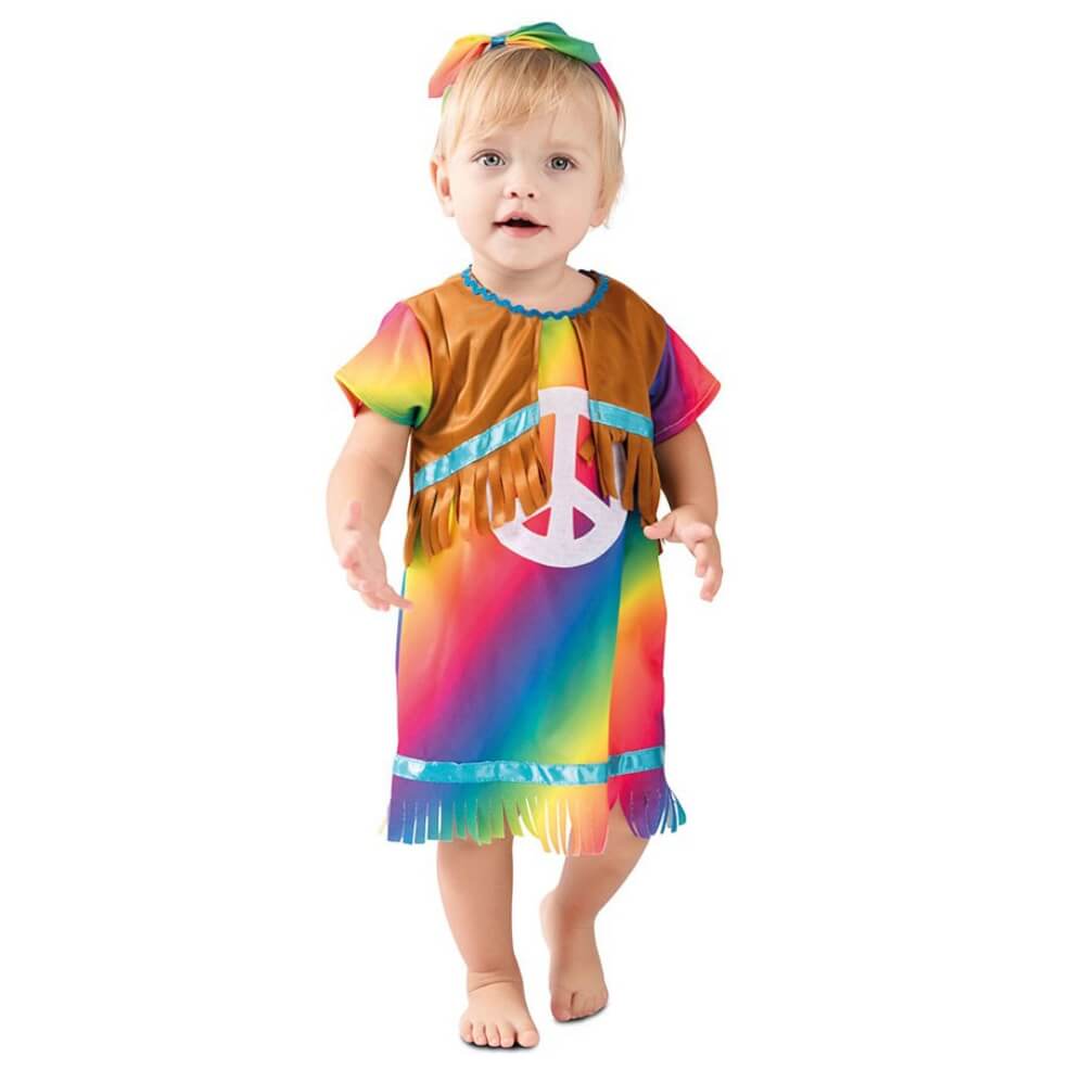 Fato de Hippie Colorido para bebé