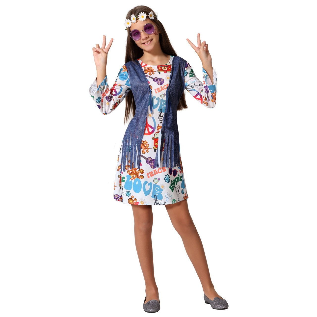 Fato de Hippie Multicolorido para menina