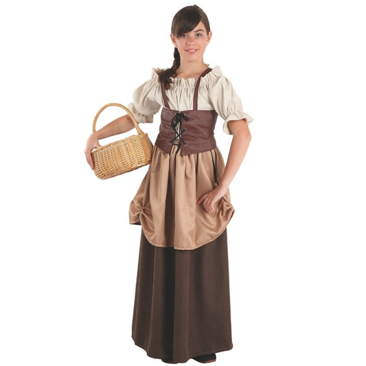 Fato de Hortelã Medieval para menina