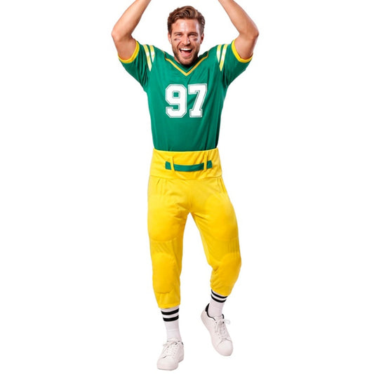 Fato de Jogador de Rugby Verde para homem