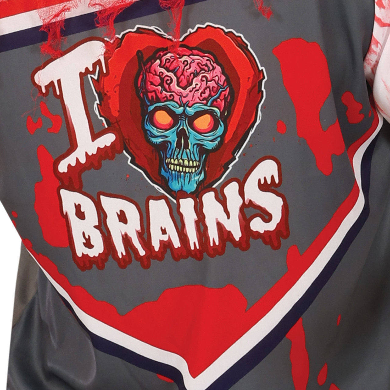 Fato de Jogador de Rugby Zombie Brains para homem