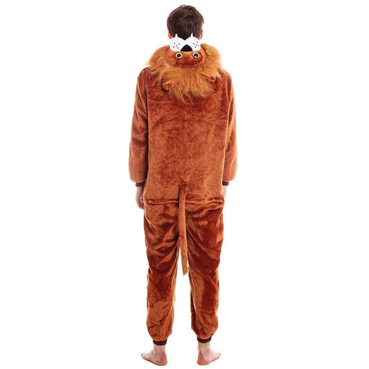 Fato de Leão com Capuz para adulto