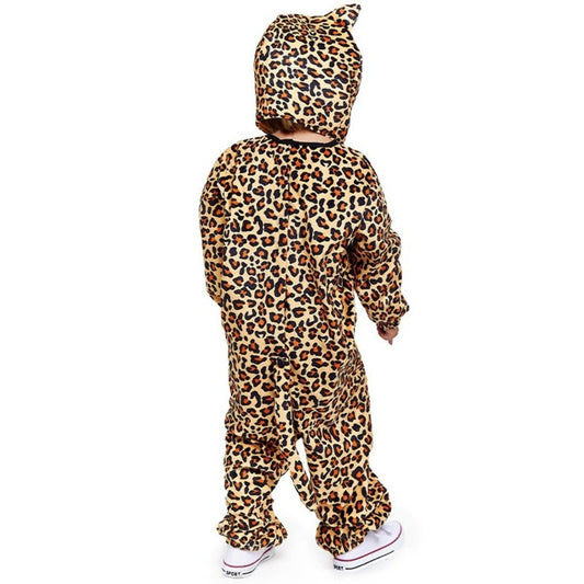 Fato de Leopardo com bigode infantil