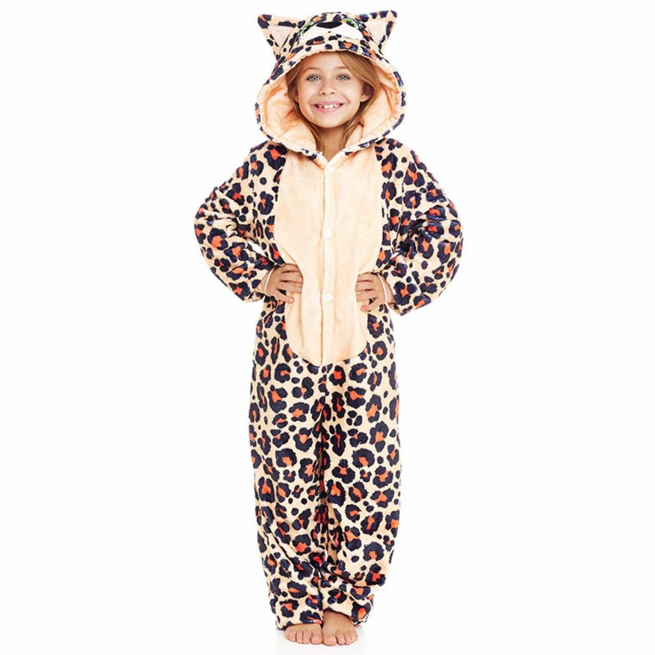 Fato de Leopardo de Peluche infantil