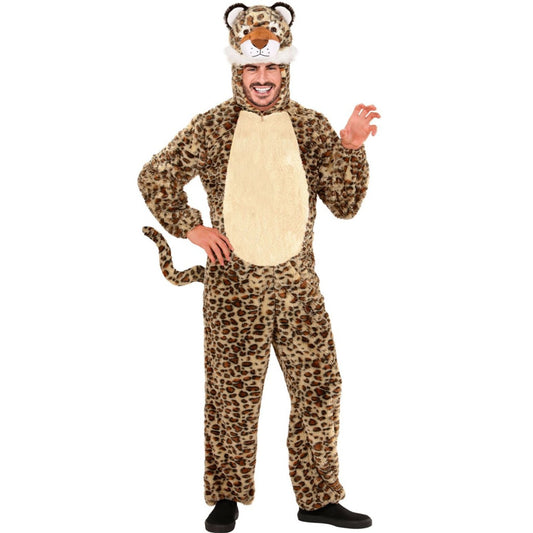 Fato de Leopardo Peluche Suave para adulto