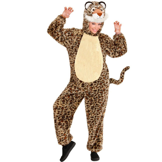 Fato de Leopardo Peluche Suave para adulto