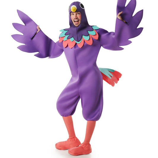 Fato de Papagaio Guacamayo para adulto