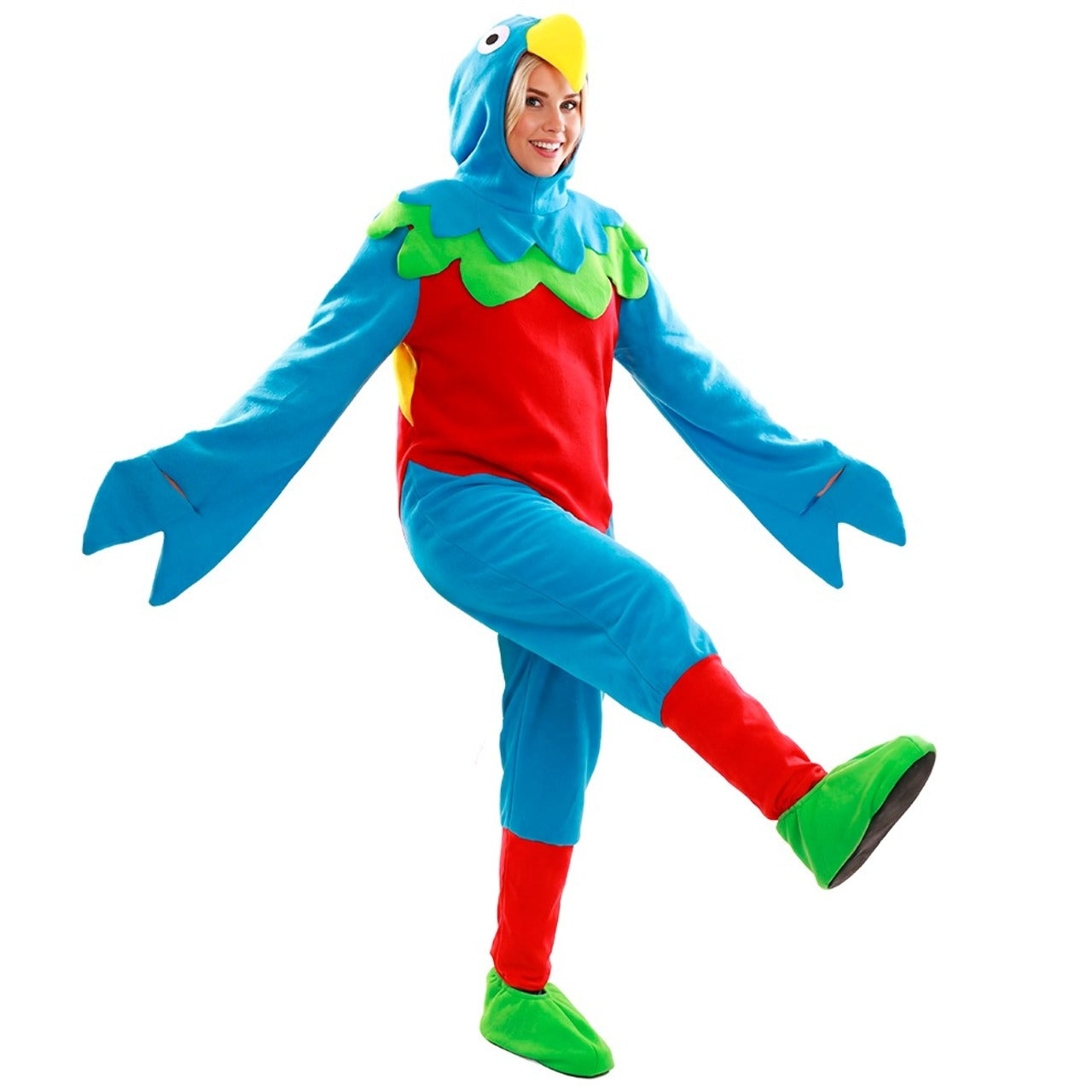 Fato de Arara Multicolor para adulto