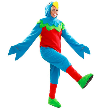 Fato de Arara Multicolor para adulto
