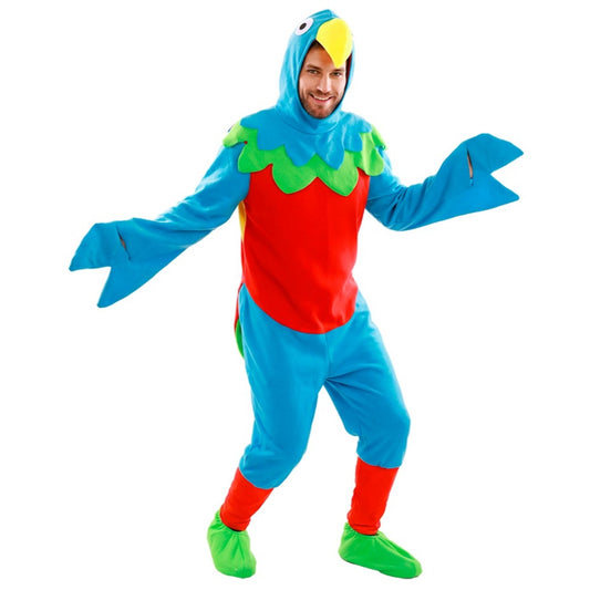 Fato de Arara Multicolor para adulto
