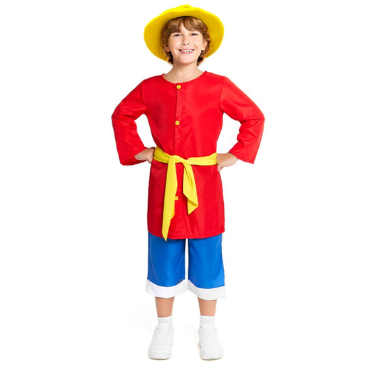 Fato de Luffy One Piece Aventureiro infantil