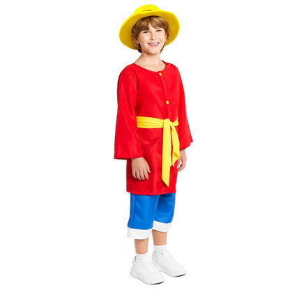 Fato de Luffy One Piece Aventureiro infantil