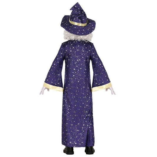 Fato de Mago Merlín Mágico Infantil