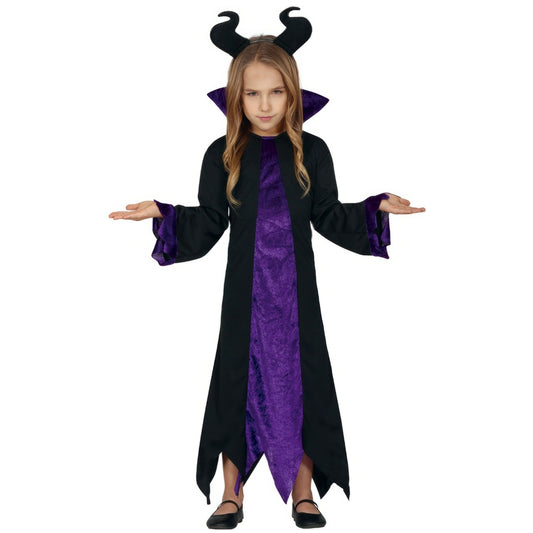 Fato de Maléfica Madrasta Malvada para menina