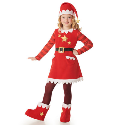 Fato de Mamã Natal Estrelas para menina