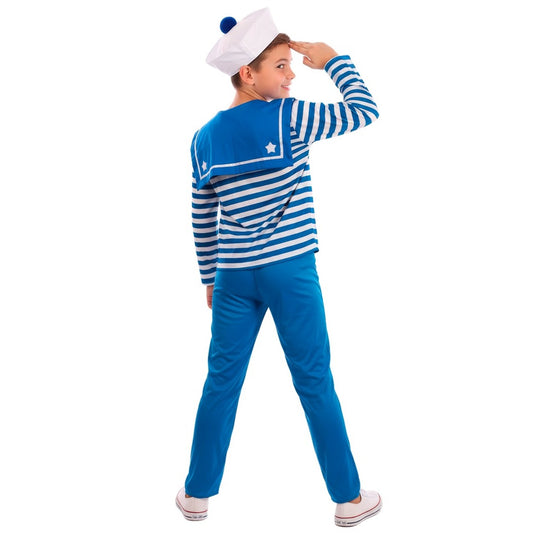 Fato de Marinheiro Azul às Riscas para menino