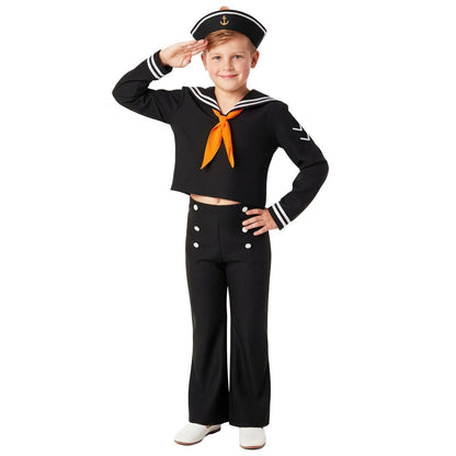 Fato de Marinheiro Preto infantil