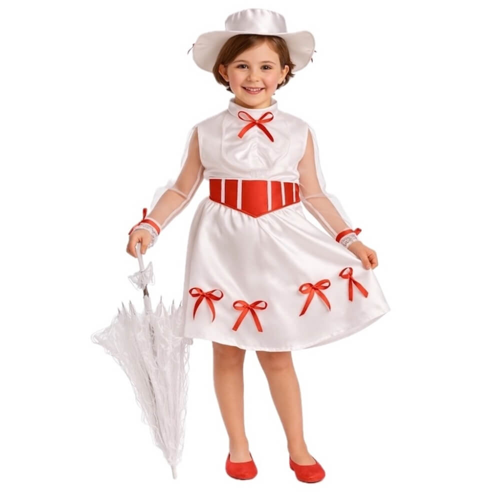 Fato de Ama Poppins Mágica para menina