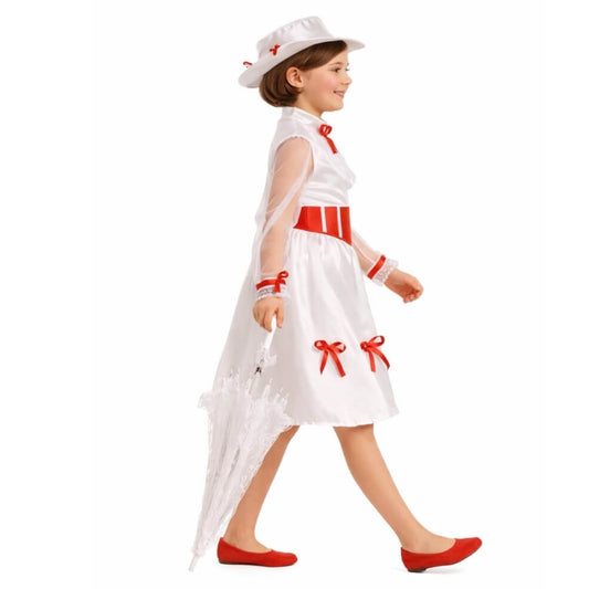 Fato de Ama Poppins Mágica para menina
