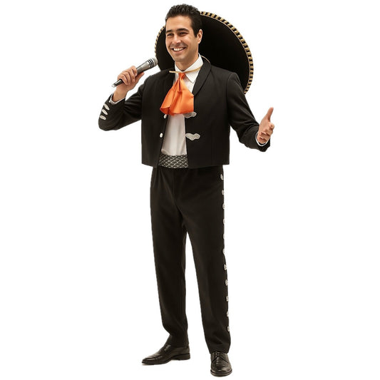 Fato de Mexicano Preto para homem