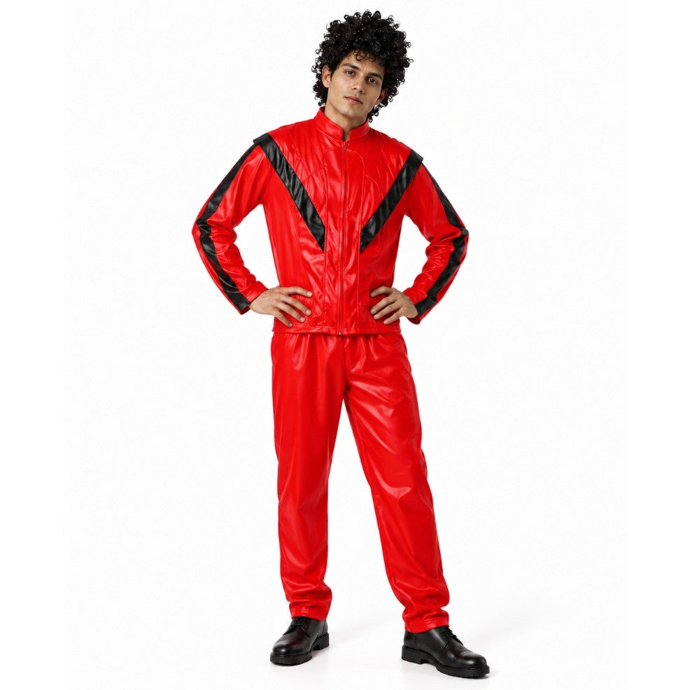 Fato de Michael Jackson Vermelho para homem