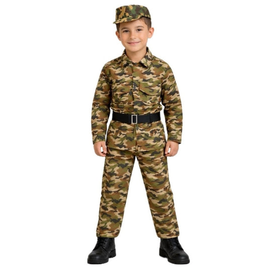 Fato de Militar com Boina para criança