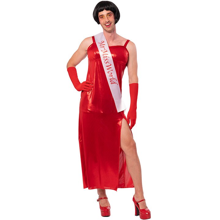 Fato de Miss Mundo Vermelho para homem