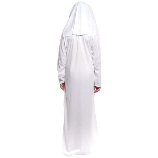 Fato de Freira Branca Sinistra para menina